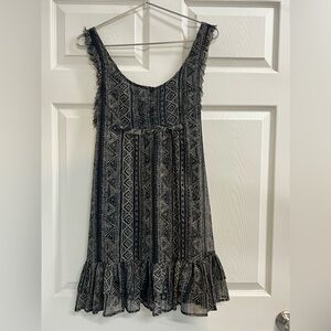 Billabong Black and Tan Sun Dress - Size Medium - EUC